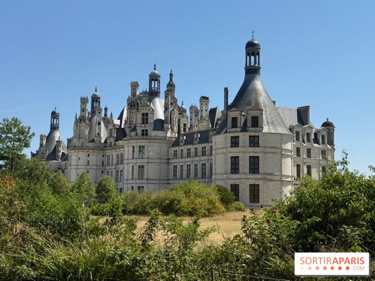Le château de Chambord vu depuis les jardins