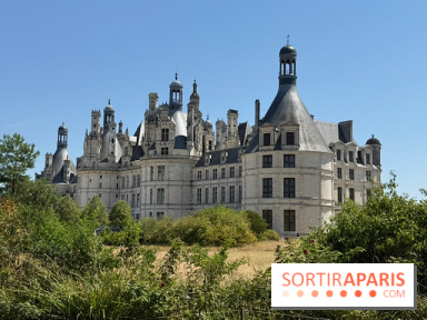 Le château de Chambord vu depuis les jardins