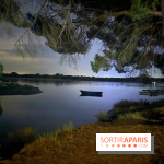 L’étang du Ponant de nuit à La Grande-Motte