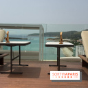 Villa Le Blanc Gran Meliá : bain de soleil du rooftop avec vue sur la baie