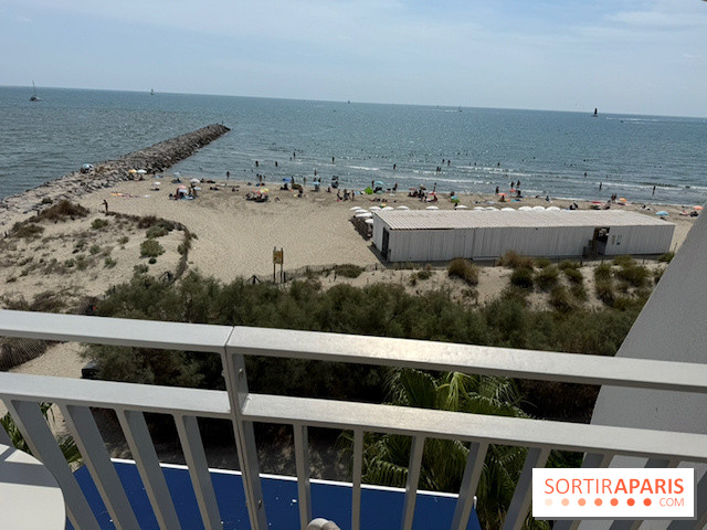 La plage vue depuis le dernier étage
