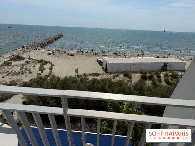 La plage vue depuis le dernier étage