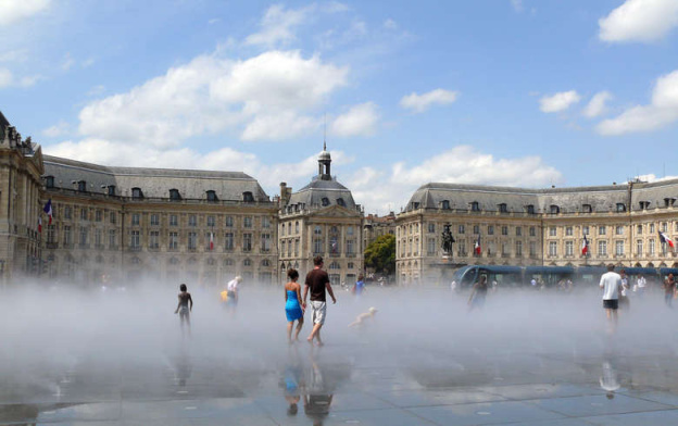 Miroir d'eau à Bordeaux