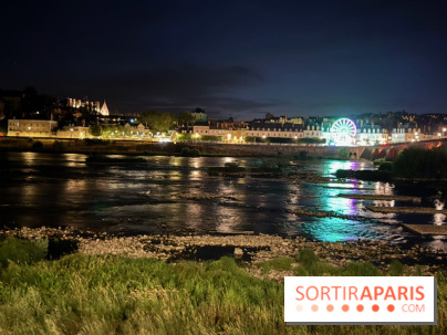 Blois illuminée de nuit