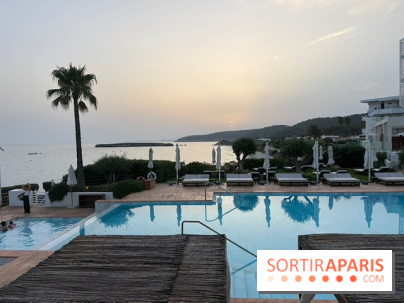 Villa Le Blanc Gran Meliá : piscine principale en fin de journée
