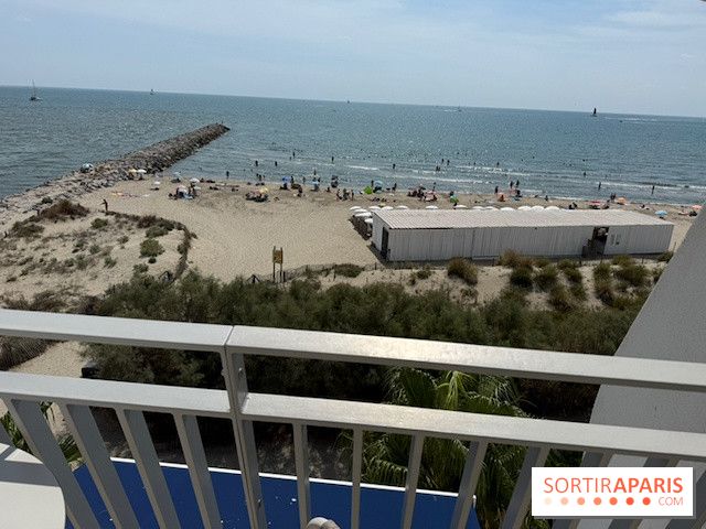 La plage vue depuis le dernier étage